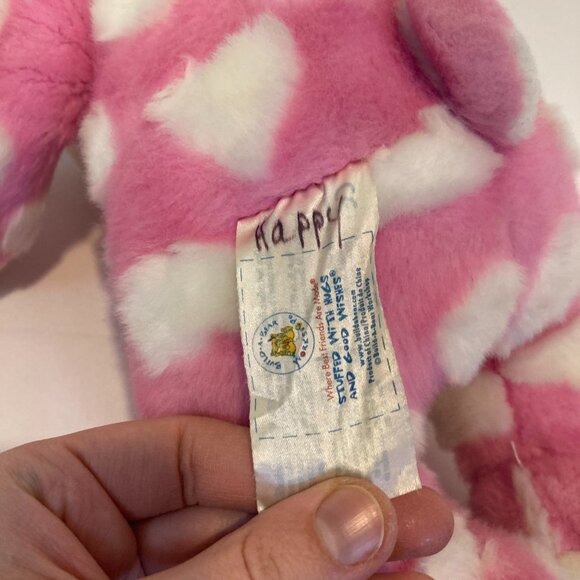 Build A Bear Hug Me Bear Magnet Hands Hearts Pink White Plush Stuffed Valentine - Picture 8 of 12